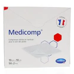 MEDICOMP Compresse non-tissé 50 sachets 10x10 cm