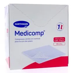 MEDICOMP Compresse non-tissé 50 sachets 7,5x7,5 cm
