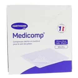 MEDICOMP Compresse non-tissé 50 sachets de 7,5x7,5cm