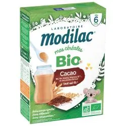 MODILAC Mes céréales Bio Cacao dès 6 mois 250g
