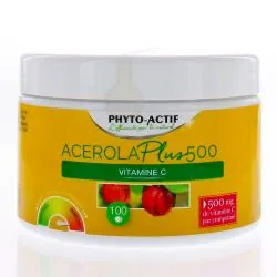 PHYTO-ACTIF Acérola Plus 500 boite de 100 comprimés