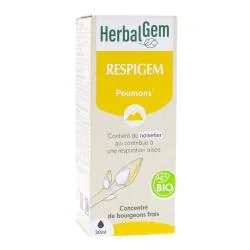 HERBALGEM Concentré de bourgeons frais - Respigem Poumons Bio 30ml