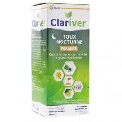 CLARIVER Solution buvable toux nocturne enfants 150ml