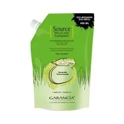 GARANCIA Source micellaire enchantée - Eau démaquillante parfum douce amande eco recharge 400ml