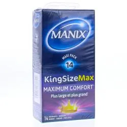 MANIX King size max - Préservatifs maximum confort 14 préservatifs