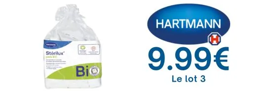 HARTMANN 9.99€ les 3 produits*