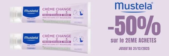 MUSTELA -50% sur le 2ème acheté !*