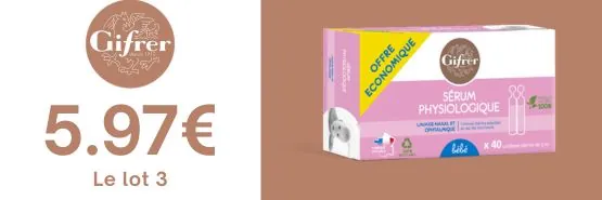 GIFRER 5.97€ les 3