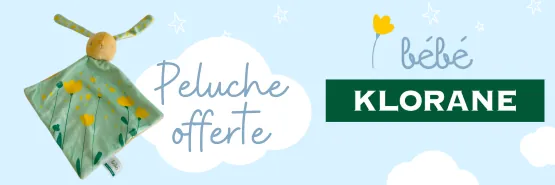 KLORANE BEBE Doudou OFFERT dès 2 produits
