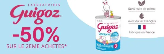 GUIGOZ -50% sur le deuxième acheté*